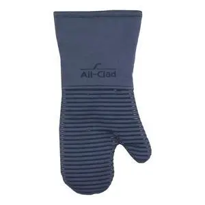 Premium Silicone Oven Mitt: Heat Resistant to 500 Degrees - 100% Cotton & Silicone, 14"x7" Pot Holder for Kitchen and Barbeque, (1-Pack), Indigo Premium Silicone Oven Mitt: Heat Resistant to 500 Degrees - 100% Cotton & Silicone, 14"x7" Pot Holder for Kitchen and Barbeque, (1-Pack), Indigo