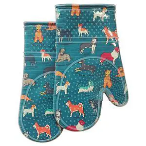 Oven Mitts with Transparent Clear Silicone Shell and Nice Dog Printing | Potholders Cotton Lining Set of 2, Heat Resistant to 500 F Kitchen Oven Gloves for Cooking (Blue Dog, Potholders) Oven Mitts with Transparent Clear Silicone Shell and Nice Dog Printing | Potholders Cotton Lining Set of 2, Heat Resistant to 500 F Kitchen Oven Gloves for Cooking (Blue Dog, Potholders)