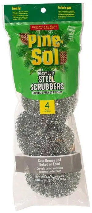 Heavy-Duty Stainless Steel Scrubbers | Wont Rust or Splinter | Scrub Sponges for Cast Iron, Oven Racks, Grills, 4 Pack Heavy-Duty Stainless Steel Scrubbers | Wont Rust or Splinter | Scrub Sponges for Cast Iron, Oven Racks, Grills, 4 Pack