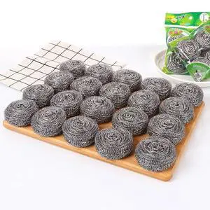 Stainless Steel Scouring Pads, 20 Pack Heavy Duty Scrubbers for Kitchen, Pots, Pans, Bathroom Stainless Steel Scouring Pads, 20 Pack Heavy Duty Scrubbers for Kitchen, Pots, Pans, Bathroom