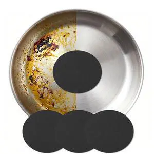 3PCS Stainless Steel Sponge, Heavy Duty Emery Sponges for Burnt-On Stain Removal, Zero Chemicals, Reusable Cleaning Sponges for Stainless Steel Cookware, Pots, Pans & Grills 3PCS Stainless Steel Sponge, Heavy Duty Emery Sponges for Burnt-On Stain Removal, Zero Chemicals, Reusable Cleaning Sponges for Stainless Steel Cookware, Pots, Pans & Grills