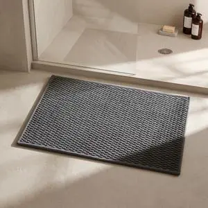 Bathroom Rugs Non Slip Washable, Super Absorbent Thin Bath Mat Small Quick Dry Low Pile Bathroom Rug, Dark Grey 16"x24" Bathroom Rugs Non Slip Washable, Super Absorbent Thin Bath Mat Small Quick Dry Low Pile Bathroom Rug, Dark Grey 16"x24"
