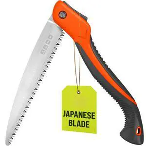 Folding Camping saw 11 Inch - Heavy Duty Pruning Saw with Triple-Cut SK5 Blade, 7 TPI Razor Teeth for Tree Trimming, Wood Cutting, Camping, Bushcraft, and Gardening Folding Camping saw 11 Inch - Heavy Duty Pruning Saw with Triple-Cut SK5 Blade, 7 TPI Razor Teeth for Tree Trimming, Wood Cutting, Camping, Bushcraft, and Gardening