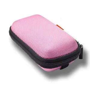 Pink Earbud Carrying Case, Lightweight Mini Universal Storage Pouch | Universal Bag for Wired Earbuds, Airpods, Bluetooth Headset, Wall Charger Adapter, USB Cable Pink Earbud Carrying Case, Lightweight Mini Universal Storage Pouch | Universal Bag for Wired Earbuds, Airpods, Bluetooth Headset, Wall Charger Adapter, USB Cable