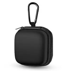 Earbud Case Portable EVA Storage Bag with Carabiner, Black | Cell Phone Accessories Organizer, Wired/Wireless Earphone Holder, SD Memory Card Storage, Camera Chip Case, Tech Pouch Earbud Case Portable EVA Storage Bag with Carabiner, Black | Cell Phone Accessories Organizer, Wired/Wireless Earphone Holder, SD Memory Card Storage, Camera Chip Case, Tech Pouch
