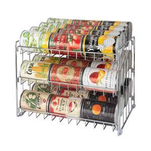 3 Tier Can Organizer | Chrome Steel Canned Food Storage Rack | Holds 36 Cans | Space-Saving Pantry & Cabinet Storage Solution | Easy Access to Canned Goods | Freestanding Design 3 Tier Can Organizer | Chrome Steel Canned Food Storage Rack | Holds 36 Cans | Space-Saving Pantry & Cabinet Storage Solution | Easy Access to Canned Goods | Freestanding Design