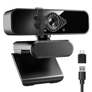 4K Webcam with USB C Adapter Privacy Cover Microphone for PC Mac Laptop | 4K UHD for Zoom/Teams. Privacy shutter, 1-sec close. Noise-canceling mic. USB-C/USB-A plug & play. Works with PC/Mac/ apps. 4K Webcam with USB C Adapter Privacy Cover Microphone for PC Mac Laptop | 4K UHD for Zoom/Teams. Privacy shutter, 1-sec close. Noise-canceling mic. USB-C/USB-A plug & play. Works with PC/Mac/ apps.