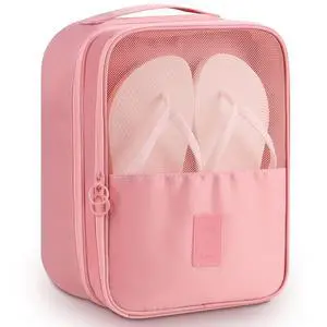 Travel Accessories, Water Resistant Portable Gym Golf Shoe Bag Light Pink Travel Accessories, Water Resistant Portable Gym Golf Shoe Bag Light Pink