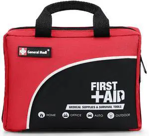 First Aid Kit -160 Pieces Compact and Lightweight - Including Cold (Ice) Pack, Emergency Blanket, Moleskin Pad,Perfect for Travel, Home, Office, Car, Camping, Workplace (Red) First Aid Kit -160 Pieces Compact and Lightweight - Including Cold (Ice) Pack, Emergency Blanket, Moleskin Pad,Perfect for Travel, Home, Office, Car, Camping, Workplace (Red)
