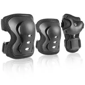 Adult/Youth Knee Pad Elbow Pads and Wrist Guards Protective Gear Set for Sateboarding Cycling Roller Skating Inline Skating Scooter Riding Sports BMX Biking Sports (Black) Adult/Youth Knee Pad Elbow Pads and Wrist Guards Protective Gear Set for Sateboarding Cycling Roller Skating Inline Skating Scooter Riding Sports BMX Biking Sports (Black)