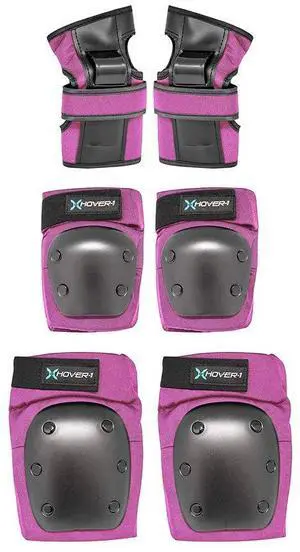 Nylon Protective Elbow Pads | Knee Pads & Wrist Guards, For Ages Above 8, Hard PP Shells for Impact Resistance & EVA Foam Protective Padding for Maximum Comfort, Velcro Straps, Large, Pink Nylon Protective Elbow Pads | Knee Pads & Wrist Guards, For Ages Above 8, Hard PP Shells for Impact Resistance & EVA Foam Protective Padding for Maximum Comfort, Velcro Straps, Large, Pink