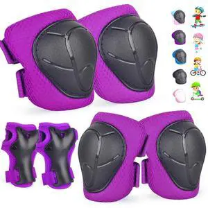Kids/Youth Knee Pads and Elbow Pads Set for Kids 3-14 Years Boys Girls Protective Gear Set Adjustable Knee Pads, Elbow Pads, Wrist Guards Skateboard Skating Skiing Cycling Biking Running Scooter Kids/Youth Knee Pads and Elbow Pads Set for Kids 3-14 Years Boys Girls Protective Gear Set Adjustable Knee Pads, Elbow Pads, Wrist Guards Skateboard Skating Skiing Cycling Biking Running Scooter
