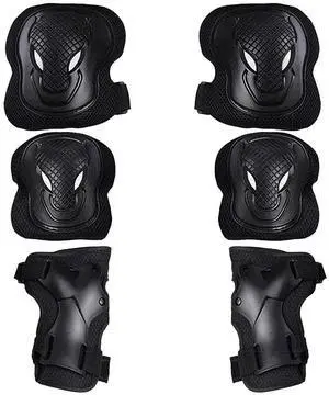 6 Pcs Adult Women/Men Knee Elbow Wrist Protective Pads Set,Adult Knee Pads Elbow Pads Wrist Guards Protector Protective Gear,for Scooter, Skateboard, Bicycle, Inline Skating 6 Pcs Adult Women/Men Knee Elbow Wrist Protective Pads Set,Adult Knee Pads Elbow Pads Wrist Guards Protector Protective Gear,for Scooter, Skateboard, Bicycle, Inline Skating