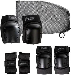 Street Hockey Protective Gear - Knee Pads, Elbow Pads + Wrist Guards - 3-in-1 Set for Roller Hockey, Inline Hockey + DEK Hockey - Adult Street Hockey Protective Gear - Knee Pads, Elbow Pads + Wrist Guards - 3-in-1 Set for Roller Hockey, Inline Hockey + DEK Hockey - Adult