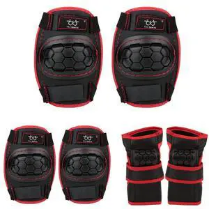Elbow and Knee Pads Kids with Wrist Guards Protective Gear for Skateboard Roller Skating Biking Skating Inline Skates Longboarding Derby Riding Scooter Elbow and Knee Pads Kids with Wrist Guards Protective Gear for Skateboard Roller Skating Biking Skating Inline Skates Longboarding Derby Riding Scooter
