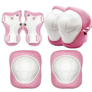 Toddler Knee Pads and Elbow Pads Set for 4-6 Years Old Girl,Kids Roller Blading Knee Pads and Skateboarding Elbow Pads,Kids Wrist Guards Pad Protector for Skateboard,Knee Pads for Kids Cycling,Scooter Toddler Knee Pads and Elbow Pads Set for 4-6 Years Old Girl,Kids Roller Blading Knee Pads and Skateboarding Elbow Pads,Kids Wrist Guards Pad Protector for Skateboard,Knee Pads for Kids Cycling,Scooter