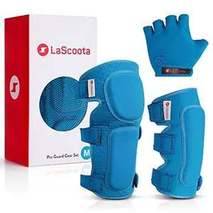 Roller Skates Protective Gear Set for Kids - Medium, Blue - Elbow & Knee Guards with Wrist Gloves for Skateboarding Equipment - Scooter Protective Gear & Rollerblade Pads Roller Skates Protective Gear Set for Kids - Medium, Blue - Elbow & Knee Guards with Wrist Gloves for Skateboarding Equipment - Scooter Protective Gear & Rollerblade Pads