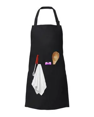 Adults Chef Cooking Kitchen Apron for Men Women, Black | Stain Resistant, Bib Aprons with 2 Pockets and Adjustable Neck Strap, Ideal for Gardening, Painting, Baking, Grilling and BBQ Adults Chef Cooking Kitchen Apron for Men Women, Black | Stain Resistant, Bib Aprons with 2 Pockets and Adjustable Neck Strap, Ideal for Gardening, Painting, Baking, Grilling and BBQ