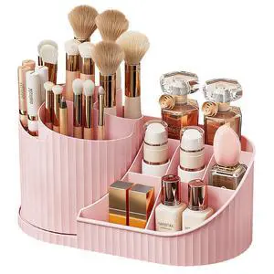 360 Rotating Makeup Brush Holder Make Up Brushes Organizer, Pink | Spinning Makeup Brush Cup Cosmetics Container Pen Holder Lipsticks Storage for Vanity, Dresser 360 Rotating Makeup Brush Holder Make Up Brushes Organizer, Pink | Spinning Makeup Brush Cup Cosmetics Container Pen Holder Lipsticks Storage for Vanity, Dresser