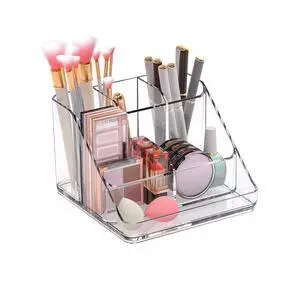 APLOP Makeup Organizer Tray, 6-Compartment Vanity Makeup Organizer for Jewelry, Hair Accessories, Bathroom Counter or Dresser APLOP Makeup Organizer Tray, 6-Compartment Vanity Makeup Organizer for Jewelry, Hair Accessories, Bathroom Counter or Dresser