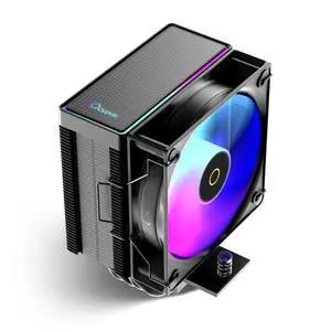 Gamma A40 ARGB CPU Cooler,133mm Compact Tower CPU Air Cooler,100mm PWM Fan | 6mm*4 HeatPipes,ARGB Fancy Top Cover,All-Black Cooler for Intel LGA 115X/1200/1700/1851&AMD AM4/AM5,for More PC Builds,BK Gamma A40 ARGB CPU Cooler,133mm Compact Tower CPU Air Cooler,100mm PWM Fan | 6mm*4 HeatPipes,ARGB Fancy Top Cover,All-Black Cooler for Intel LGA 115X/1200/1700/1851&AMD AM4/AM5,for More PC Builds,BK