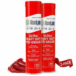 Ultra Heavy Duty Red Grease, 2-Pack of 14 oz Tubes | High Temp Waterproof NLGI# 2 Lithium Wheel Bearing Grease for Trucking, Automotive, Trailers, & Agricultral Equipment Ultra Heavy Duty Red Grease, 2-Pack of 14 oz Tubes | High Temp Waterproof NLGI# 2 Lithium Wheel Bearing Grease for Trucking, Automotive, Trailers, & Agricultral Equipment