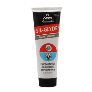 SIL-Glyde 4 oz Tube Silicone Based Brake Assembly Lubricant for Eliminating Disc Brake Squeal - Moisture Proof, Heat Resistant, Rust and Corrosion Protector SIL-Glyde 4 oz Tube Silicone Based Brake Assembly Lubricant for Eliminating Disc Brake Squeal - Moisture Proof, Heat Resistant, Rust and Corrosion Protector