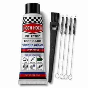 2 Oz Multi Purpose Food Grade Silicone Grease Dielectric Grease Tube | WaterProof Silicone Grease for O rings, valves, Plumbers Grease - Silicone Lubricant for connectors, Plugs, Brake & many more 2 Oz Multi Purpose Food Grade Silicone Grease Dielectric Grease Tube | WaterProof Silicone Grease for O rings, valves, Plumbers Grease - Silicone Lubricant for connectors, Plugs, Brake & many more