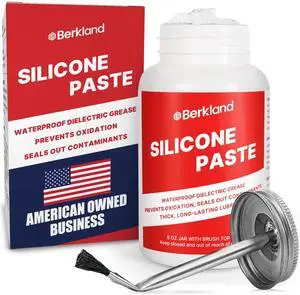 Silicone Paste Dielectric Grease, 8 oz - Waterproof | Waterproof silicone grease for electrical connectors, spark plug boots, O-rings & brake components Silicone Paste Dielectric Grease, 8 oz - Waterproof | Waterproof silicone grease for electrical connectors, spark plug boots, O-rings & brake components