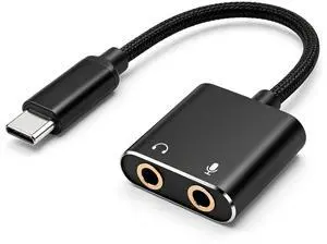 USB C Sound Card, Type C External Sound Card to Headphone and Microphone Jack Audio Adapter Compatible with Windows, Laptops, Desktops Windows USB C Sound Card, Type C External Sound Card to Headphone and Microphone Jack Audio Adapter Compatible with Windows, Laptops, Desktops Windows