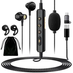 Sound Card Karaoke Headset with Mic for Singing & Lives Sreaming | Voice Changer Sound Effects, Noise Cancelling Real Time In-ear Monitoring, All-in-One Wired Earbud for Short Content Creators Sound Card Karaoke Headset with Mic for Singing & Lives Sreaming | Voice Changer Sound Effects, Noise Cancelling Real Time In-ear Monitoring, All-in-One Wired Earbud for Short Content Creators