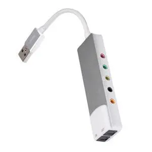 USB External Sound Card with SPDIF Digital Sound for 5.1 & 7.1 Surround Sound Systems, Aluminum Body USB External Sound Card with SPDIF Digital Sound for 5.1 & 7.1 Surround Sound Systems, Aluminum Body