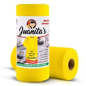 Reusable Paper Towels (25 Sheet Roll) - Washable & Heavy Duty Eco-Friendly Cleaning Cloths - Ultra-Absorbent, Lint-Free & Quick Drying - Zero Waste Alternative - Replaces +80 Paper Rolls Reusable Paper Towels (25 Sheet Roll) - Washable & Heavy Duty Eco-Friendly Cleaning Cloths - Ultra-Absorbent, Lint-Free & Quick Drying - Zero Waste Alternative - Replaces +80 Paper Rolls