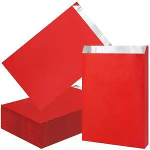Large Hamburger Foil Bags, 100pcs 6.3"x10.3"x1.6" Red Foil Sandwich Bags, Disposable Aluminum Foil Food Storage Bags for Hot Food, Bakery Cookies, Treats, Snack, BBQ Take-out Large Hamburger Foil Bags, 100pcs 6.3"x10.3"x1.6" Red Foil Sandwich Bags, Disposable Aluminum Foil Food Storage Bags for Hot Food, Bakery Cookies, Treats, Snack, BBQ Take-out