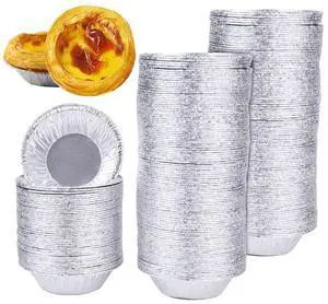 500 Pack Aluminum Foil Egg Tart Molds, 2.8 Inch Disposable Pie Tins Pans and Tinfoil Cupcake Circular Baking Cup for Baking, Making Tarts, Quiche Pie, Caramel Pudding 500 Pack Aluminum Foil Egg Tart Molds, 2.8 Inch Disposable Pie Tins Pans and Tinfoil Cupcake Circular Baking Cup for Baking, Making Tarts, Quiche Pie, Caramel Pudding