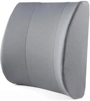 Lumbar Support Pillow for Chair to Assist with Back Support with Removable Washable Cover and Firm Insert to Ease Lower Back Pain while Improving Posture, 14 x 13 x 5, Contoured Foam, Elite, Gray Lumbar Support Pillow for Chair to Assist with Back Support with Removable Washable Cover and Firm Insert to Ease Lower Back Pain while Improving Posture, 14 x 13 x 5, Contoured Foam, Elite, Gray