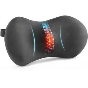 Lumbar Support Pillow for Office Chair, Lower Back Pillow with Strap, Gray | Saty in Place, Soft Plush Cover, Memory Foam Core, Erogonimic for Long-Sitting Comfort, Ideal for Car Seat & Most Chairs Lumbar Support Pillow for Office Chair, Lower Back Pillow with Strap, Gray | Saty in Place, Soft Plush Cover, Memory Foam Core, Erogonimic for Long-Sitting Comfort, Ideal for Car Seat & Most Chairs