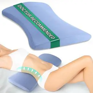 Lumbar Pillow for Sleeping, Lumbar Support Pillow for Bed for Back Pain Relief, Memory Foam Lower Back Pillow for Bed, Back Support Pillow for Side & Back Sleepers, Washable Cover Lumbar Pillow for Sleeping, Lumbar Support Pillow for Bed for Back Pain Relief, Memory Foam Lower Back Pillow for Bed, Back Support Pillow for Side & Back Sleepers, Washable Cover