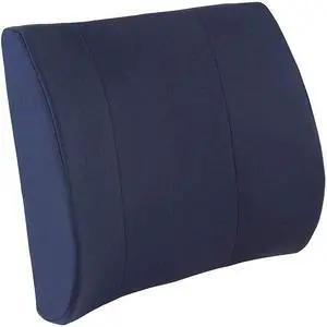 Lumbar Support Pillow for Chair to Assist with Back Support with Removable Washable Cover to Ease Lower Back Pain and Discomfort while Improving Posture,14 x 13 x 5,Contoured Foam,Premium,Navy Lumbar Support Pillow for Chair to Assist with Back Support with Removable Washable Cover to Ease Lower Back Pain and Discomfort while Improving Posture,14 x 13 x 5,Contoured Foam,Premium,Navy