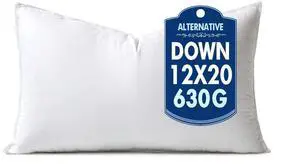 12x20 Inch Synthetic Down Alternative Decorative Pillow Insert | Throw Pillow 12 x 20 Inch Body Bed Sleeping Ultra Soft Fluffy Form for Sofa Couch Bed 12x20 Inch Synthetic Down Alternative Decorative Pillow Insert | Throw Pillow 12 x 20 Inch Body Bed Sleeping Ultra Soft Fluffy Form for Sofa Couch Bed