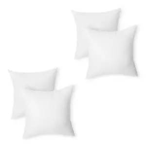 Square Hypoallergenic Pillow Insert, Down Alternative Fiberfill, Sofa Bed Couch Decorative Stuffer, 20", 4-Pack Square Hypoallergenic Pillow Insert, Down Alternative Fiberfill, Sofa Bed Couch Decorative Stuffer, 20", 4-Pack