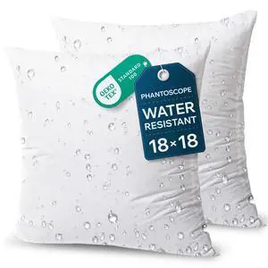 Outdoor Pillows Waterproof 18x18 Outdoor Pillow Inserts 2 Pack | Outdoor Pillow Inserts Water Resistant, Outdoor Pillows for Patio Furniture, Square Outdoor Decorative Throw Pillow Inserts Outdoor Pillows Waterproof 18x18 Outdoor Pillow Inserts 2 Pack | Outdoor Pillow Inserts Water Resistant, Outdoor Pillows for Patio Furniture, Square Outdoor Decorative Throw Pillow Inserts