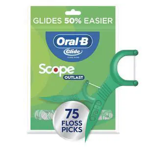 Glide Mint Dental Floss Picks with Long Lasting Scope Flavor, 75 Picks Glide Mint Dental Floss Picks with Long Lasting Scope Flavor, 75 Picks