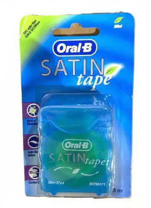 Statin Tape Dental Floss 25m (6 Units) by Oral-B Satin Tape Mint Statin Tape Dental Floss 25m (6 Units) by Oral-B Satin Tape Mint