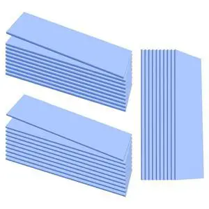 30PCS Silicone Thermal Pads GPU, Reusable CPU Thermal Pad 0.5/1.5/ 1mm | SSD Thermal Pad, Conductive Heatsink 0.5/1.5/ 1mm Thermal Pad for Chip LED IC Heat Conduction, Blue 30PCS Silicone Thermal Pads GPU, Reusable CPU Thermal Pad 0.5/1.5/ 1mm | SSD Thermal Pad, Conductive Heatsink 0.5/1.5/ 1mm Thermal Pad for Chip LED IC Heat Conduction, Blue
