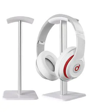 Sleek Modern Headphone Stand for Desk - Easy Assembly & Disassembly - Exquisite Craftsmanship Headset Holder for All Type PC Wireless Gaming Headset (White) Sleek Modern Headphone Stand for Desk - Easy Assembly & Disassembly - Exquisite Craftsmanship Headset Holder for All Type PC Wireless Gaming Headset (White)