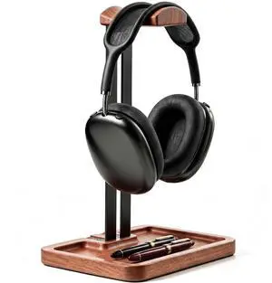 Wooden Headphone Holder, Solid Stand with Non-Slip and Storage Base | Anti-Rust Gravity Arm, Hardwood Earphone Hanger for Desk, Universal Fit for Gaming Headsets, Studio Headphones Wooden Headphone Holder, Solid Stand with Non-Slip and Storage Base | Anti-Rust Gravity Arm, Hardwood Earphone Hanger for Desk, Universal Fit for Gaming Headsets, Studio Headphones