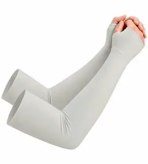 Unisex Bamboo Viscose Arm Sleeves with Thumb Hole | Ultra Soft, UPF 50+ UV Sun Protection, Cooling Sleeves for Outdoors & Gardening, Pastel Sage, Large/X-Large Unisex Bamboo Viscose Arm Sleeves with Thumb Hole | Ultra Soft, UPF 50+ UV Sun Protection, Cooling Sleeves for Outdoors & Gardening, Pastel Sage, Large/X-Large