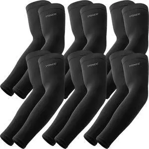 Arm Sleeves UV Sun Protection Cooling Sports Compression Sleeves | 6 Pairs, UPF50, Tattoo Coverage, Lightweight, Breathable, Arms Cover, Daily Wear, Outdoor Work, Basketball, Baseball, Golf Arm Sleeves UV Sun Protection Cooling Sports Compression Sleeves | 6 Pairs, UPF50, Tattoo Coverage, Lightweight, Breathable, Arms Cover, Daily Wear, Outdoor Work, Basketball, Baseball, Golf