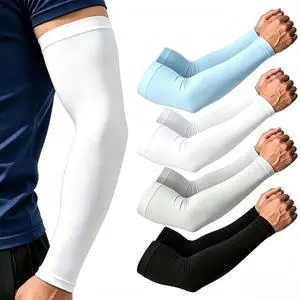 4 Pairs Arm Sleeves for Men Women, UV Protection Cooling Compression arm Sleeves for Volleyball Basketball Football Golf 4 Pairs Arm Sleeves for Men Women, UV Protection Cooling Compression arm Sleeves for Volleyball Basketball Football Golf